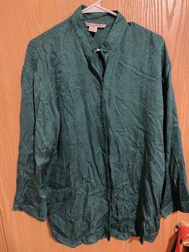 Top donna verde seta - , intimo