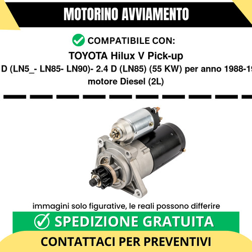 Motorino avviamento toyota - motorino,