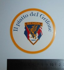 ADESIVO STICKER AUTOCOLLANT AUFKLEBER VINTAGE GENOA IL PIATTO DEL GRIFONE CALCIO