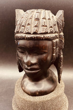 Carved Wooden Bust African