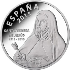2015 V Centenario della Nascita di Santa Teresa di Gesù 1515-2015 10 Euro