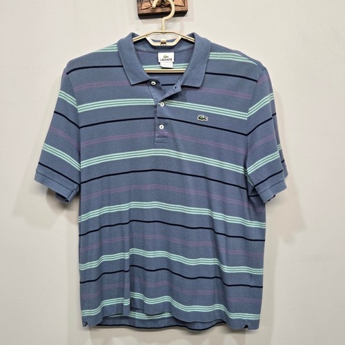 Polo lacoste 2xl blu - lacoste,
