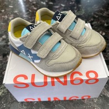Scarpe SUN 68 Bambino Sneaker 27 Grigio Chiaro Bianco