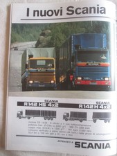 SCANIA R142  Pubblicita' ADVERTISING  Werbung ORIGINALE 1982