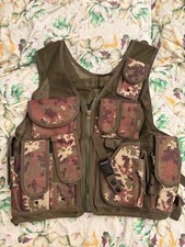 gilet tattico militare 10 tasche mimetico mai usato softair 