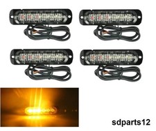 4 x Luce Lampeggiante 6 LED