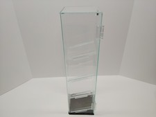 Espositore per ripiani inclinati da banco in acrilico 5"w x 5"d x 19"h con 4 ripiani