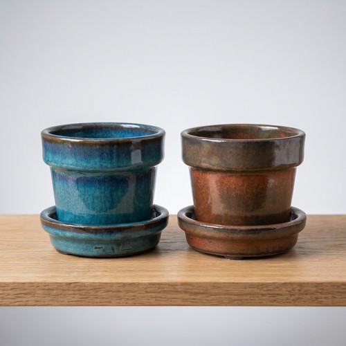 Mini fioriere ceramica - 2,
