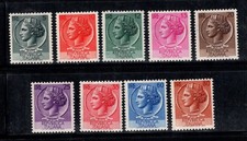 Italia 1953-54 Sass. 710-718 Nuovo ** 100% Serie Italia Turrita
