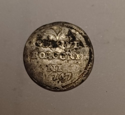 Moneta bolognini 1747 stato - moneta, 5