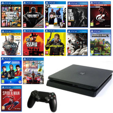 Sony Play Station 4 Ps4 Slim Usata 500 Gb Console Gioco e Controller Originale 