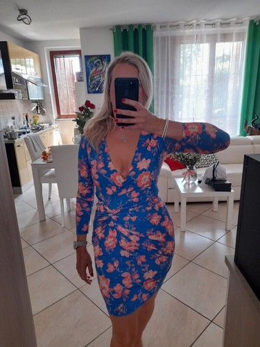 Belissimo vestito floreale - , blu