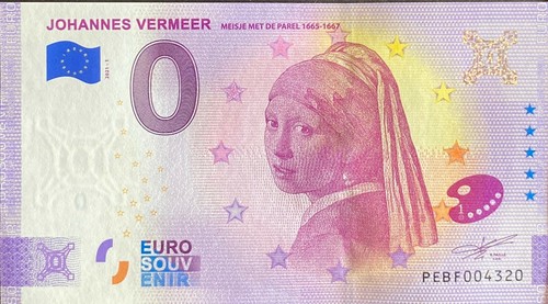 Billet euro vermeer a la - euro,