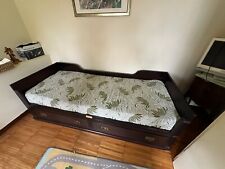 Letto Divano Stile Marina in Mogano Artigianale Made in Italy