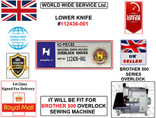 COLTELLO INFERIORE OVERLOCK BROTHER 500 SERIE #112436-001 MACCHINA DA CUCIRE INDUSTRIALE