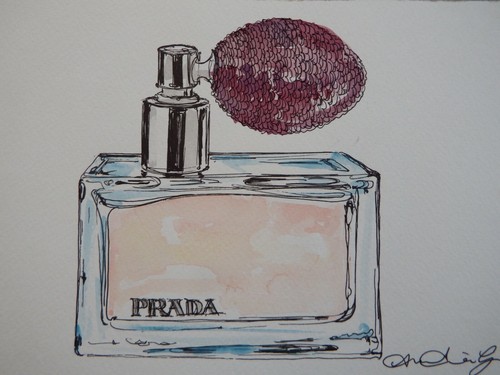 Quadro acquerello prada - quadro,