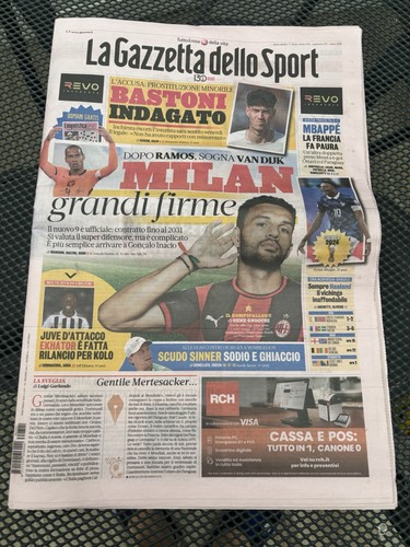 Giornale calcio luglio 2026 - giornale,