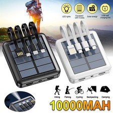 Powerbank Solare 10000mAh Portatile Caricabatteria Esterno per Tutti i Cellulari DHL