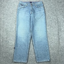 Jeans vintage Tommy Hilfiger uomo 32x32 larghi gamba larga skate hip hop anni 90 Y2K denim