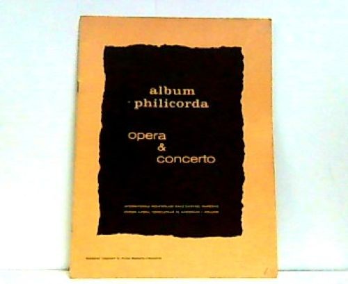 Album philicorda opera und - philicorda.,