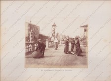 CHIOGGIA La Fondamenta del Vescovado Sagredo Venezia Fotografia albumina