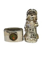 2 monete vintage Holly Hobbie banca continentale Illinois National Bank da collezione