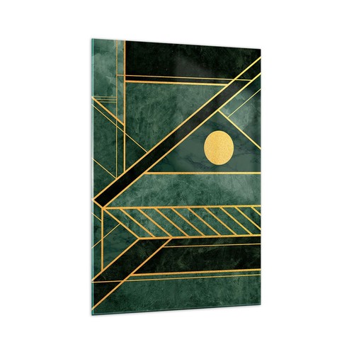 Quadro vetro 70x100cm verde - quadro,