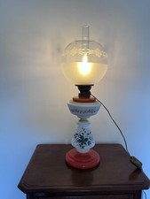 Lampada a petrolio in vetro