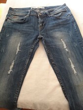 Jeans donna 72 D SKINNY TG.44 SZ 30 Effetto strappato