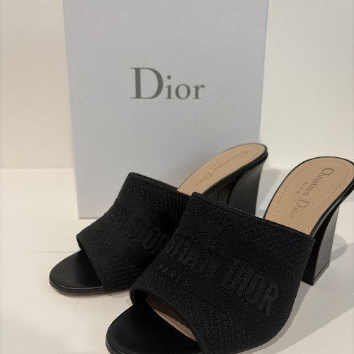 Sandali dior neri con tacco - dior,