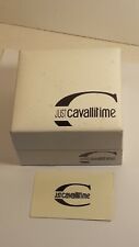 JUST CAVALLI TIME-SCATOLA PER OROLOGIO + GARANZIA-VINTAGE-RARE WATCH BOX-CASE-4+