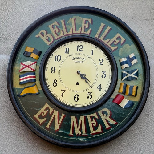Grande pendule tableau bois - en,