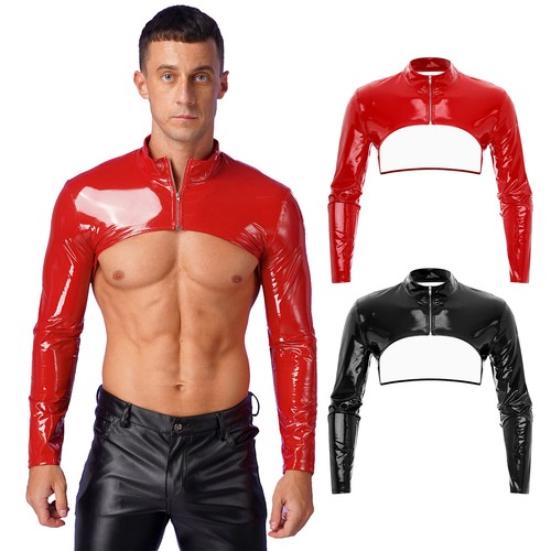 Shirt uomo pelle verniciata - t-shirt,