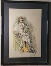 Quadro con cornice nera