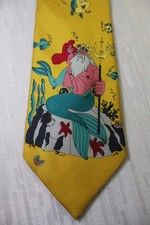 WALT DISNEY ISIDE SETA SILK TIE CRAVATTA NECKTIE MADE ITALY VINTAGE CLASSIC