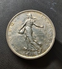 FRANCIA 1960 5 FRANCHI ARGENTO