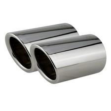 2 Cappa di Scarico Acciaio Inox VW Golf 6 7 VII Tiguan 2 Cromo Terminale Blenden