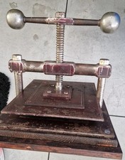 Antico Torchio Manuale fine 800 rilegatore tipografo stampa
