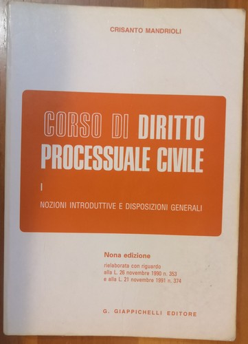 Corso diritto processuale - corso,