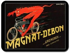 Tappetino mouse moto d'epoca Magnat Debon bici classica motociclista tappetino mouse