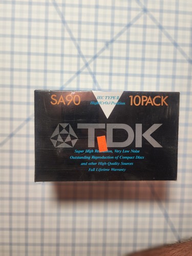 Tdk sa90 blank cassette tapes - sa90,