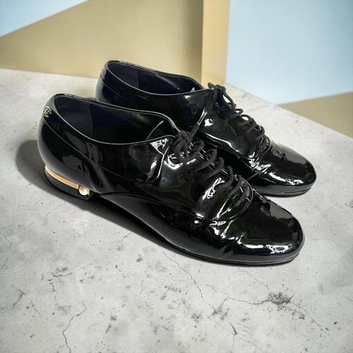 Scarpe oxford chanel nere - chanel,