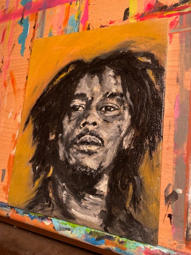 Bob gong marley dipinto - bob,