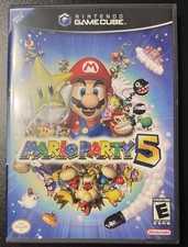 Nintendo GameCube Mario Party 5 CIB Complete w/ Display Case. Authentic Tested