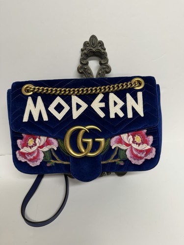Borsa gucci blu - borsa, trapuntata