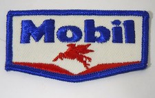 MOBIL OIL & GAS ricamato ferro