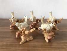 Stock Di 5 Decorazioni In Resina Statuina Uccelli Sul Tronco Bomboniere