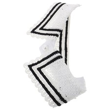  Donne Staccabile A Strisce Patchwork Falso Colletto Della Camicia Colletto