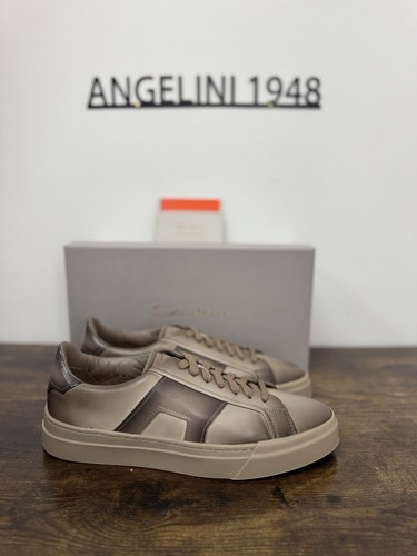 Santoni sneaker pelle marrone - santoni,