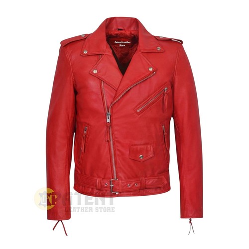 Giubbotto pelle uomo moto - , vera